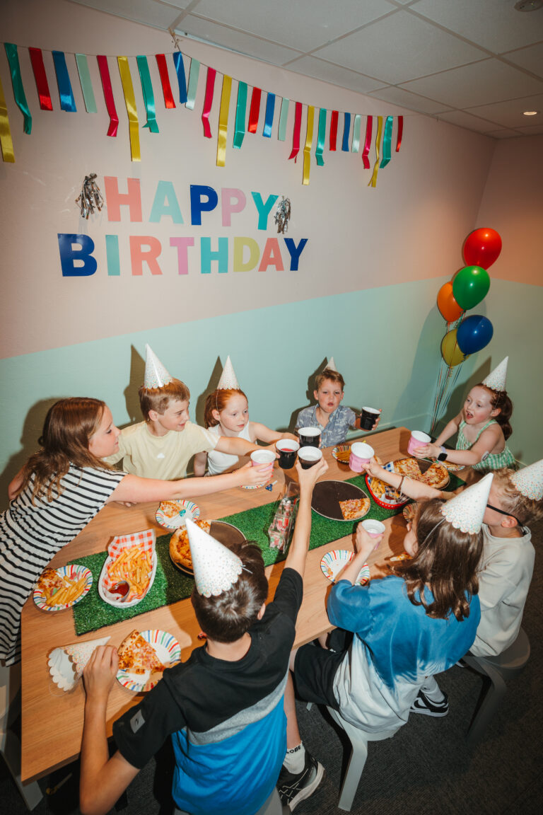 Kids Celebrating A Birthday Party at Hey Caddy West Lakes Venue