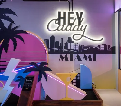 Hey Caddy Mini Golf Preston. Melbourne Miami Golf Hole